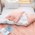 thumbnail image 3 of Algodón Lavado Rosa y Blanco Funda Nórdica Reversible King Size Vintage Bedding Set, 3 of 9