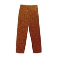 thumbnail image 3 of Lsque Orange Glitter Print Men's Pajama Pants, Lounge Pant - Comfortable Home Wear,Elastic Waistband, Stylish Design-X-Large, 3 of 9