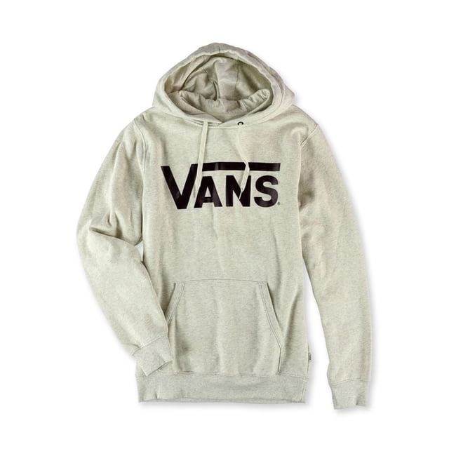 Vans - Sudadera con capucha clásica para hombre, color blanco roto, pequeña Vans Sudadera