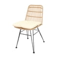 thumbnail image 2 of Silla de Exterior Mundo In Guyana Acero y Rattan 41.5 x 56 x 81 cm, 2 of 6