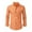 Orange, variant on Afuyipoi Shirts for Men Button Up Long Sleeve,Work Soft Comfortable Stand Collar Casual Long Sleeve Shirt Blue L