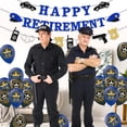 thumbnail image 6 of Police Retirement Party Decorations, Navy Blue Black Police Retirement Party Balloons Decor Happy Retirement Banner Cake Topper Balloons for Officially Retired Police Officer Celebration, 6 of 6