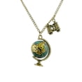 thumbnail image 3 of OPOLSKI Vintage Creative Alloy Rotatable Globe Binoculars Necklace Sweater Chain A, 3 of 8