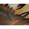 thumbnail image 4 of Ambesonne Halloween Quilted Bedspread Set 3 Pcs, Zombies Misty, King Size, Orange Black, 4 of 5