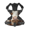 thumbnail image 4 of Lsque Cow With Butterflies Dog Harness, No-Pull Pet Harness with 2 Leash Clips, Adjustable Soft Padded Dog Vest with Easy Control Handle for Large Dogs-Large, 4 of 9