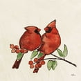 thumbnail image 2 of Penner, Janelle 12x12 White Modern Wood Framed Museum Art Print Titled - Christmas Lovebirds IX No Gold, 2 of 4