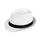 thumbnail image 5 of Sombrero Panamá ligero para hombre y mujer, ideal para ir al trabajo, playa, viajes y calle. Blanco, 5 of 9