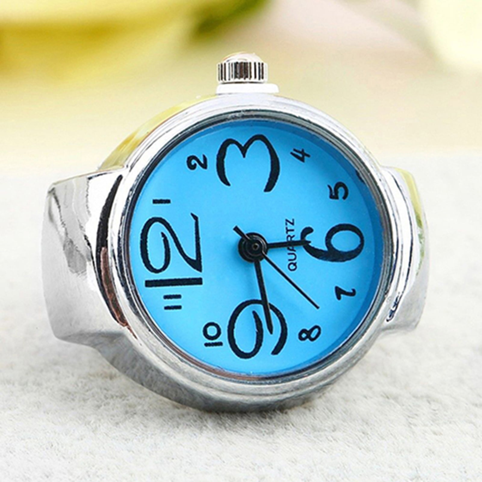 Finger Ring Watch Multifunctional Decorative Alloy Time Display Jewelry  Accessories For Women | Fruugo QA