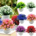 lianhanyi Fake Artificial Potted Flowers In Pot False Plants Outdoor