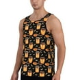 thumbnail image 2 of Logiee Bee and Honey Print Men's Workout Tank Top,Quick Dry Workout Tank Top,Gym Muscle Tee,Fitness Bodybuilding Sleeveless T Shirt-X-Large, 2 of 7