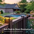 thumbnail image 7 of PASAMIC Solar Post Cap Lights 4 Pack, Solar Post Lights Outdoor Waterproof with 2 Color Modes, IP44 Deck Solar Powered for 4x4, 5x5, 6x6 Vinyl/Wooden Posts, Decorate Deck, Patio, Porch, Fence, 7 of 7