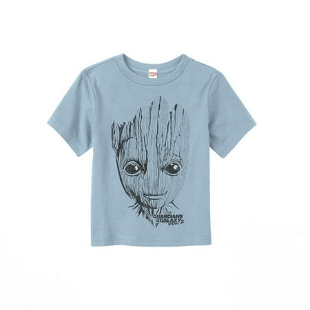 Marvel Toddler's Guardians of the Galaxy Vol. 2 Groot Face T-Shirt