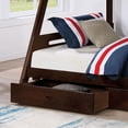 thumbnail image 3 of Furniture of America Challen 2-Drawer Wood Twin over Full Bunk Bed in Black, 3 of 5