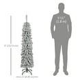 thumbnail image 3 of HOMCOM 5' Artificial Christmas Tree with Realistic Branches Green, 3 of 9