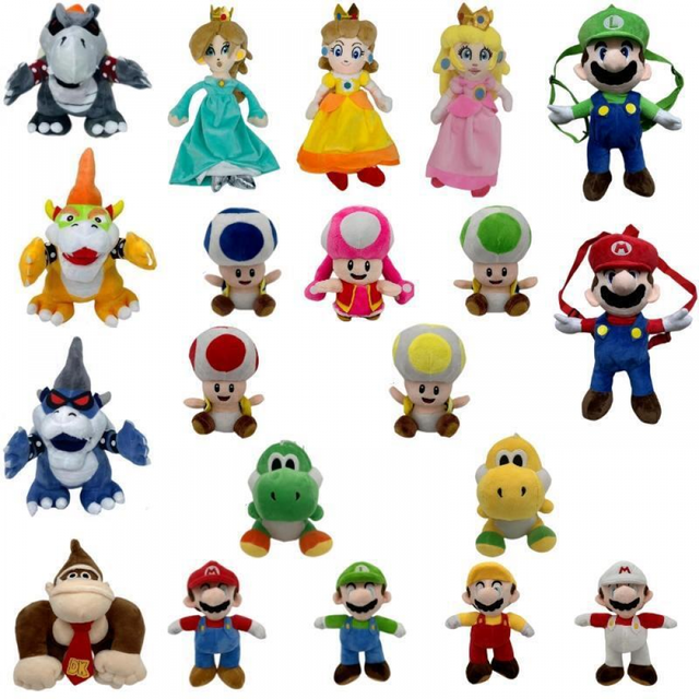 Super Mario Brothers peluche muñeca rellena suave animal regalo de Navidad para el cumpleaños de los niños