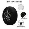 thumbnail image 2 of Pofeuu Watermelon Print Spare Tire Wheel Cover for Car Truck SUV Camper Universal Fit Spare Tire Cover RV Spare Tire Covers-15 inch, 2 of 6