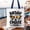 Black, variant on Birthday Cruise Squad Tote Bag, Tropical Vacation Cruise Trip Gift Shopper