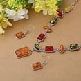 thumbnail image 4 of Yesbay Square Oval Amber African Style Women Necklace Hook Earrings Party Jewelry Set, 4 of 5