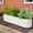Silver, variant on Dextrus Outdoor Raised Garden Bed Kit, Large Galvanized Metal Patio Planter Box with Safety Rubber and Gloves,Ideal for Plants Vegetables Flowers - 8 x 2 x 1.4ft ,White