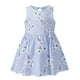 thumbnail image 1 of Odeerbi Niñas Verano Algodón Vestido Tanque Floral Vestido Sol Sin Mangas A-Vestido Sin Mangas de Princesa, 1 of 3