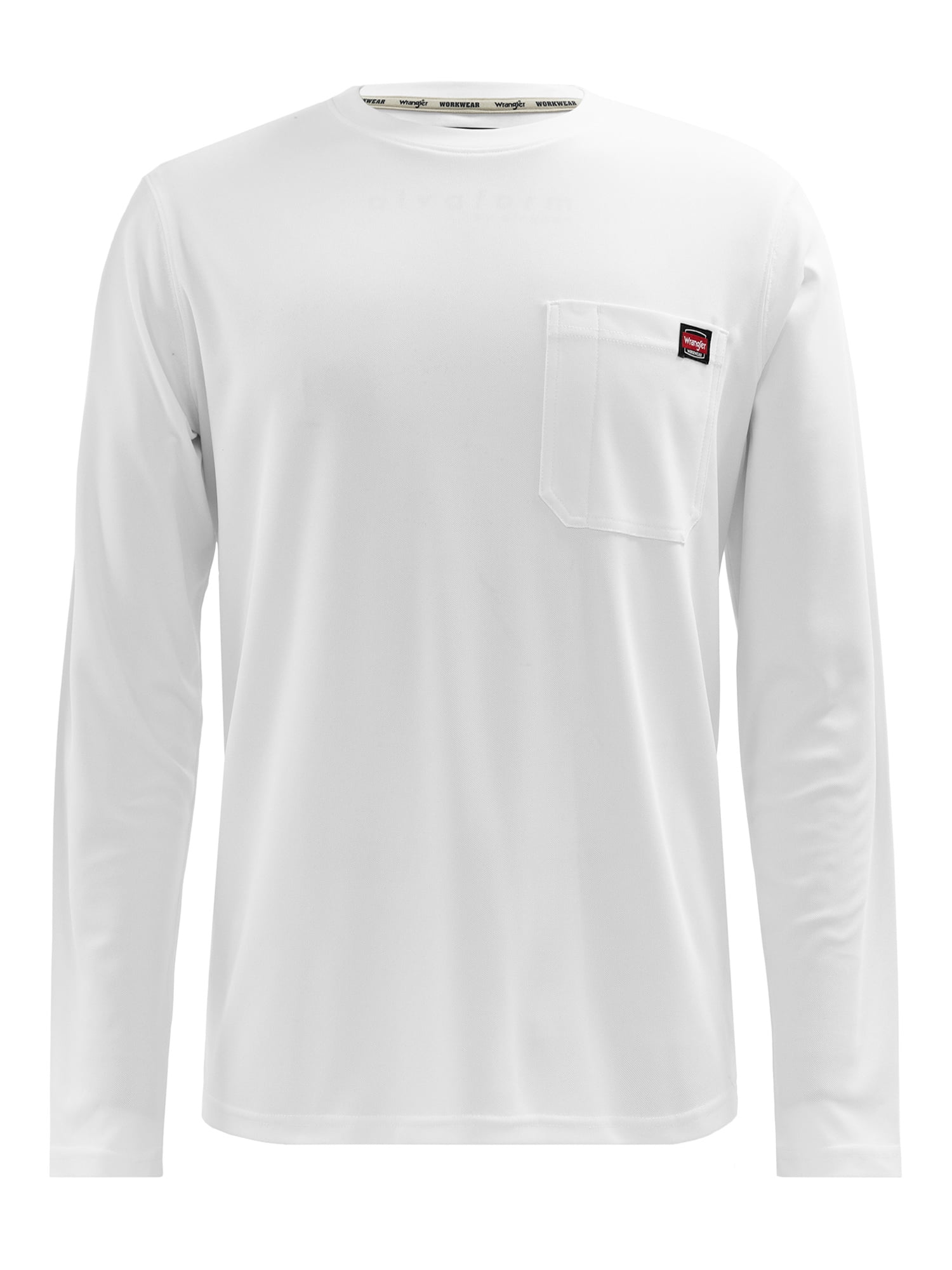 Wrangler Workwear Men's Long Sleeve Poly Performance Pocket T-Shirt