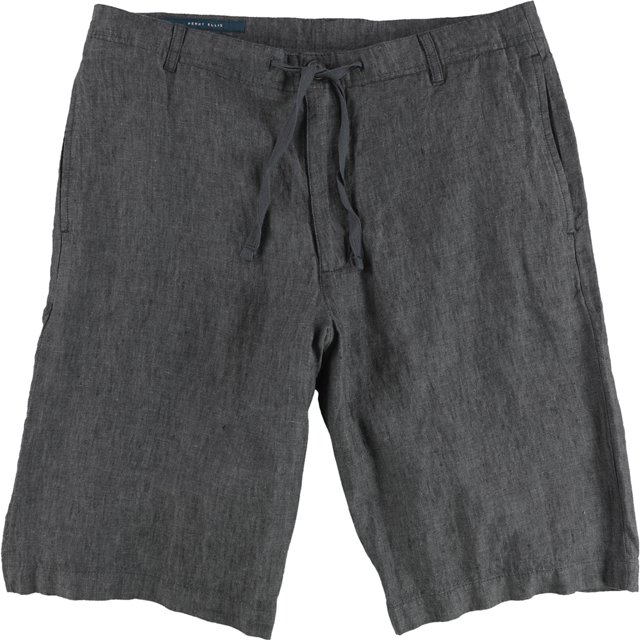 Perry Ellis Mens Linen Chambray Casual Walking Shorts, Gris, 40 Perry Ellis Caminando