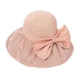 thumbnail image 3 of hengtong Women Sun Hat Wide Brim Floppy Beach Bucket Hat Sunhat Trendy Breathable Fishing Pink, 3 of 9