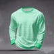 thumbnail image 1 of Ceisia Men's Regular Fit Horizontal Stripe Long Sleeve Round Neck Casual T-Shirt Gifts, 1 of 6
