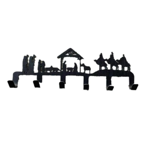 Perchero para llaves Sunnimix de metal negro para colgar en pared decoración multiusos