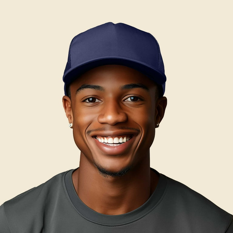 DALIX Lightweight Polyester Trucker Cap, Mesh Hat, Adjustable