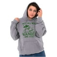 thumbnail image 4 of Not All Who Wonder Are Lost UFO Cute Unisex Plus Fleece Graphic Hoodie Brisco Brands 2X, 4 of 5