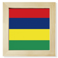 thumbnail image 1 of Mauritius National Flag Africa Country Square Picture Frame Wall Tabletop Display, 1 of 3