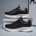 thumbnail image 2 of XIMIN Men's Orthopedic Leather Shoes: Arch Support Plantar Fasciitis Flat Feet Sneakers, Lightweight Business Work Orthotic Thick Sole Foot Heel Pain Relief Oxfords (9.5, Dark Gray), 2 of 8