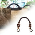 thumbnail image 3 of Wooden Bead Bag Handle 48 Strap Purse Handles Strap Replacement DIY , Coffee, 3 of 9