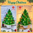 thumbnail image 2 of Árbol de Navidad de cerámica Night Light Brightown, 6 pulgadas, paquete de 2, 2 of 7