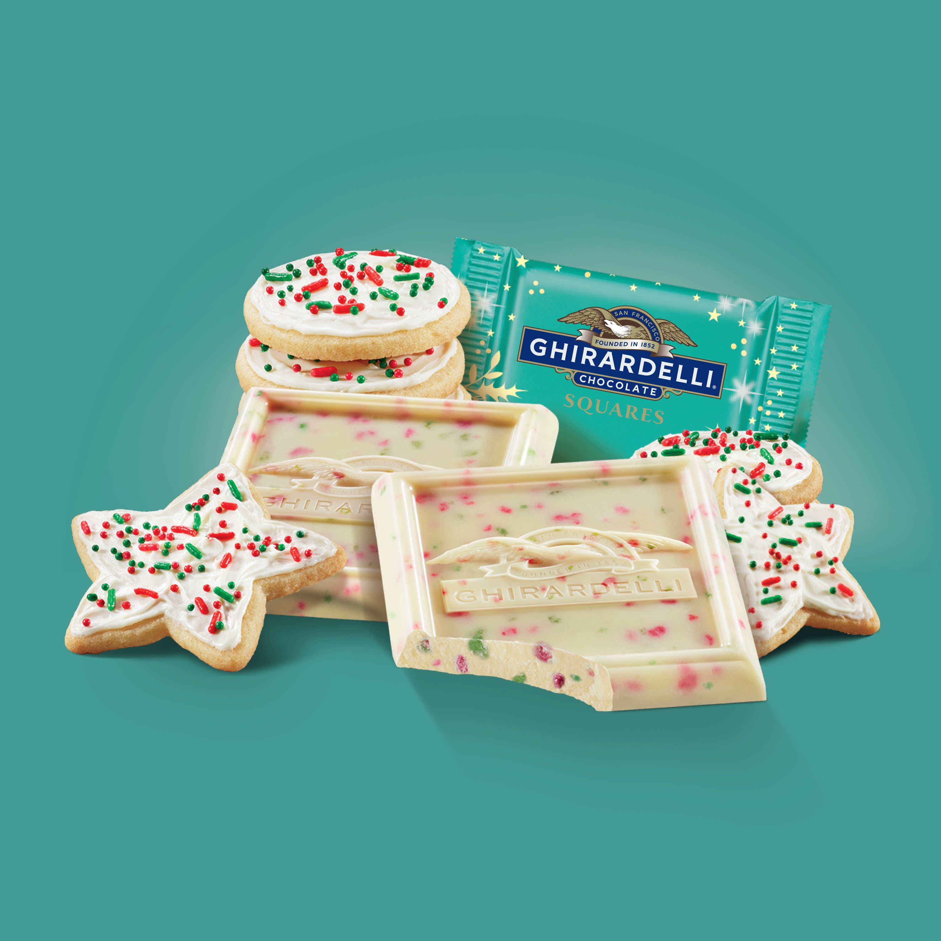 Buy GHIRARDELLI White Chocolate Sugar Cookie Squares, 6.7 OZ Bag Online
