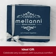 thumbnail image 4 of Mellanni 3 Piece 100% Cotton Bed Sheet Set, 400 Thread Count, Deep Pocket, Twin, Navy, 4 of 7