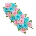 thumbnail image 2 of Ramo de arreglos florales Zulema Rosas artificiales Fila de flores de boda, 2 of 7