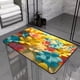 thumbnail image 2 of Alfombra de Piso de Baño Flor Alfombra de Suelo de Tierra Diatomácea, Baño Absorbente Alfombra de Pie Antideslizante, Alfombra de Secado, Alfombra de Baño, Alfombra de Piso de Interior de Suciedad, 2 of 3