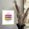 thumbnail image 2 of Designs ByLITA A Disciplined Mind Brings Happiness, 5 x 7 Black Framed Wall Art Print | Buddhist Quotes Motivational Decor, 2 of 7