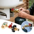 thumbnail image 2 of zhangmingg Universal Propane Conversion Adapter Fitting Brass Connector for Appliances and Outdoor Grills, 2 of 5