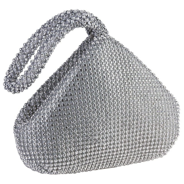 Women Handbags with Wristlet Rhinestone Crystal Decor