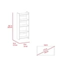 thumbnail image 3 of 2-Piece Home Office Set in Black Wengue with Shelves and Drawer for Small Spaces, 3 of 4