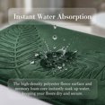 thumbnail image 4 of REGALWOVEN Shaggy Bathroom Rug, Ultra Thick Absorbent Plush Bath Mat, Non-Slip Soft Microfiber Carpet for Shower and Vanity Dark Green 32" x 20", 4 of 6