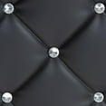 thumbnail image 6 of Baxton Studio Stacey Modern and Contemporary Black Faux Leather Upholstered Ottoman, 6 of 8