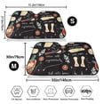 thumbnail image 7 of Lsque Vegetable Quiche Car Windshield Sun Shade | Accordion Folding Style Auto Shade for Car Truck SUV Van | Blocks UV Rays Sun Visor Protector | Medium, 7 of 7