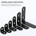thumbnail image 3 of unbranded 20Ud Bracket Esquinero Negro En L Inoxidable Para Estantes Y Muebles, 3 of 7
