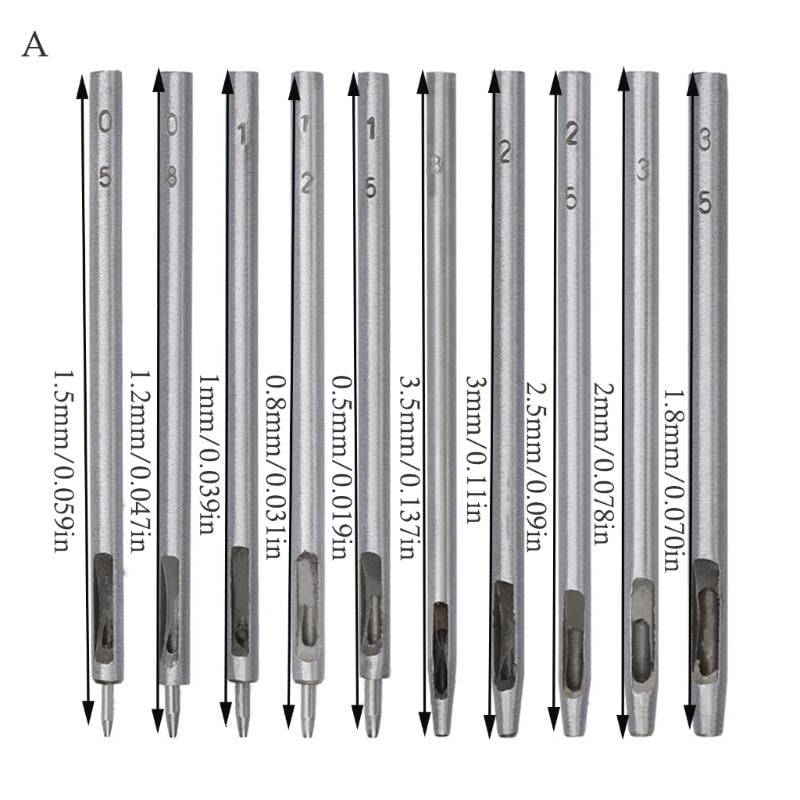 ANXPTIME Hollow Hole Punching Tool Round Hole Puncher For Leatherworking