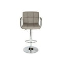 thumbnail image 3 of Bronte Living Leatherette Bar Stool 360 Swivel High Backrest Adjustable Height Base with Hard Floor Protection Plastic - Series Grace - Set of 2, 3 of 6