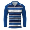thumbnail image 4 of DPTALR Chemise à Col pour Homme Imprimée Décontractée à Manches Fermeture Éclair Col Rabattu Blouse, 4 of 5